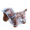 Roupas de cachorro de cachorro de PVC personalizado capa de chuva para cães ao ar livre